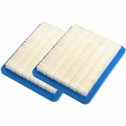 TINOR Schubmäher Luftfilter Ersatzsortiment Zubehör Papierfilter Set Nicht Original Blau Traktor Luftfilter Für Rasenmäher Und Traktoren (2 Stück)