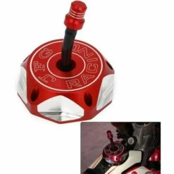 TINOR Motorrad Tankdeckel Billet Gas Tankdeckel Mit Entlüftung – CR85R 03–07 CR125R 00–07 CR250R 00–07 CRF230F 04–15 – Rot