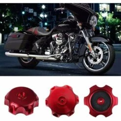 TINOR Tankdeckel, 48,5 Mm CNC-Tankdeckel-Spülventilkappe, Motorrad-Gas-Tankdeckel, Motorradzubehör Und -teile, Rot -Motoren für Gartenwerkzeug Verkäufe 55629920 3