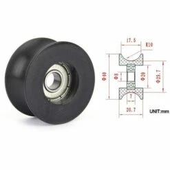 MODOU 2 STÜCKE U-Rillenscheibe 0840UU 8 Mm Nylon-Rollenlager Rillenscheibe Abgedichtetes Führungsschienen-Kugellager -Motoren für Gartenwerkzeug Verkäufe 55933539 5