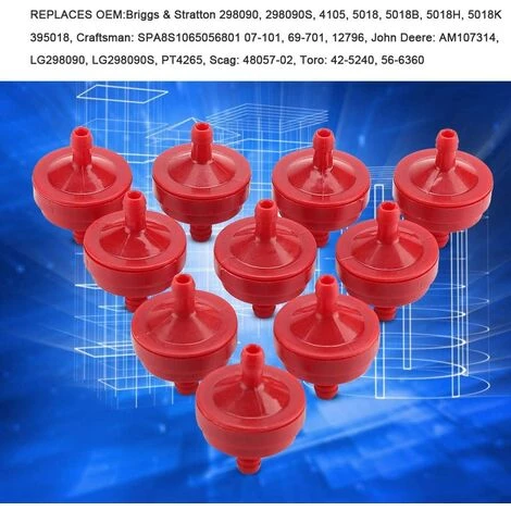 MODOU 10 Stücke Kraftstofffilter Gasfilter Filter Rasenmäher Ersatzteile Für Briggs & Stratton 298090 298090s 1/4 5 MODOU 10 Stücke Kraftstofffilter Gasfilter Filter Rasenmäher Ersatzteile Für Briggs & Stratton 298090 298090s 1/4 – Bild 3
