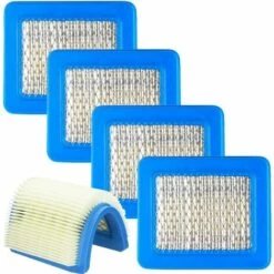 MODOU Motorluftfilter 5 Stück Motorluftfilter Rasenmäher Zubehör Luftfilterkartusche Luftfilter Für Schubmäher Ersatz Blauer Traktorluftfilter 13 Cm * 11 Cm
