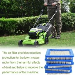 MODOU Motorluftfilter 5 Stück Motorluftfilter Rasenmäher Zubehör Luftfilterkartusche Luftfilter Für Schubmäher Ersatz Blauer Traktorluftfilter 13 Cm * 11 Cm -Motoren für Gartenwerkzeug Verkäufe 55934047 3