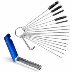 LIFCAUSAL Jet-Reinigungsbürsten, Vergaser-Reiniger, 15 Nylonbürsten Und Reinigungsnadeln + Reinigungsdrähte-Set + Sechskantschlüssel