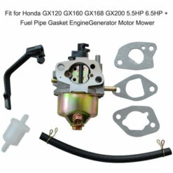 LIFCAUSAL Vergaser Vergaser Passend Für Honda GX120 GX160 GX168 GX200 5,5 PS 6,5 PS + Kraftstoffleitungsdichtung Motorgenerator Motormäher -Motoren für Gartenwerkzeug Verkäufe 57342884 2