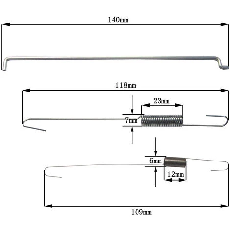 ILOVEMILAN Gasrückholfedern-Kit 2 Sets Tempomat-Gestänge Regler Benzingenerator Zubehör Für GX140 GX160 GX200 5 ILOVEMILAN Gasrückholfedern-Kit 2 Sets Tempomat-Gestänge Regler Benzingenerator Zubehör Für GX140 GX160 GX200 – Bild 3