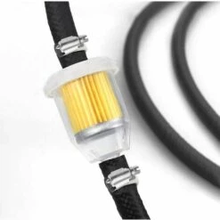 BARES Motorcycle Fuel Filter - Universal Fuel Filter 4 Pieces Motorcycle Fuel Filter 8mm + 3M Fuel Line + 10 Pieces Hose Clamp For Motorcycle Scooters, Lawn Mowers, Engine -Motoren für Gartenwerkzeug Verkäufe 59040217 4