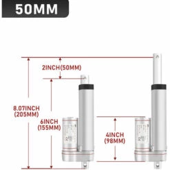 Hengda Linearmotor Verstellantrieb Elektromotor Linearantrieb Linear Actuator Motor Hubgerüst Linearantriebsmotor 1500N 12V 50mm -Motoren für Gartenwerkzeug Verkäufe 59204732 2