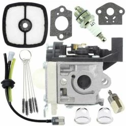 Vergaser-Vergaser-Umbau-Kraftstoffleitungen Und Zündhütchen Für Zama Rb-k94 Echo Srm-265 Srm-265es Vergaser-Kit Vergaser (Farbe: Silber-1 Set Carbureto-Thsinde