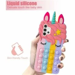 Fidget Toy Pop Handyhülle Für Samsung Galaxy A32 5g [1 Pack], Cartoon Kawaii Cute Funny Silicone Push Pop Bubble Stress Relief Fashion Unicorn Fidget-Thsinde -Motoren für Gartenwerkzeug Verkäufe 60289285 3