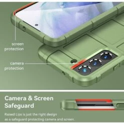 Samsung S22 Hülle, Stoßfeste Galaxy S22 5g Hülle In Militärqualität, Strapazierfähige Schutzhülle Für Samsung Galaxy S22 Handyhülle-Grün-Thsinde -Motoren für Gartenwerkzeug Verkäufe 60290304 4