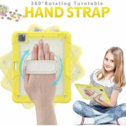 Ipad Pro 12.9 Hülle 2020 Mit Displayschutz Stifthalter | Ganzkörper-stoßfestes, Robustes, Langlebiges Gummigehäuse Mit Um 360 Grad Drehbarem Ständer Und Riemen, Schwarz, Blau-Thsinde -Motoren für Gartenwerkzeug Verkäufe 60860757 4