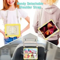 Ipad Pro 12.9 Hülle 2020 Mit Displayschutz Stifthalter | Ganzkörper-stoßfestes, Robustes, Langlebiges Gummigehäuse Mit Um 360 Grad Drehbarem Ständer Und Riemen, Schwarz, Blau-Thsinde -Motoren für Gartenwerkzeug Verkäufe 60860757 5