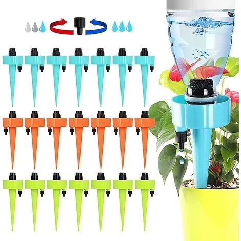 THSINDE Tropfbewässerung, 21-teilige Tropfbewässerung Mit Langsam Freisetzendem Bewässerungssystem, Tropf 3 THSINDE Tropfbewässerung, 21-teilige Tropfbewässerung Mit Langsam Freisetzendem Bewässerungssystem, Tropf