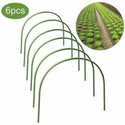 THSINDE 6 Stück Gartengewächshausreifen Gewächshausreifen Pflanzenabdeckung Pflanzenstütze Gartenpfähle