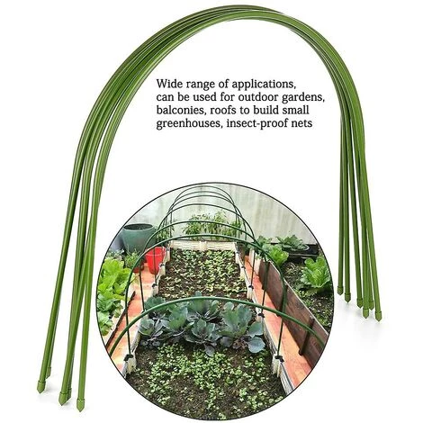 THSINDE 6 Stück Gartengewächshausreifen Gewächshausreifen Pflanzenabdeckung Pflanzenstütze Gartenpfähle 5 THSINDE 6 Stück Gartengewächshausreifen Gewächshausreifen Pflanzenabdeckung Pflanzenstütze Gartenpfähle – Bild 3