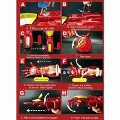 THSINDE Marvel Iron Man Electronic Launcher Gel Blaster Splatter Ball Gun Kinder Jungen Geschenkhandschuhe -Motoren für Gartenwerkzeug Verkäufe 62894663 4