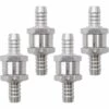 THSINDE Aluminium Rückschlagventil, 4 Stück Silber Rückschlagventil Mit Rückschlagpfeil Aluminiumlegierung Rückschlagventil Für Vergaser Niederdruck Kraftstoffsysteme Auto (10mm) -Motoren für Gartenwerkzeug Verkäufe 62894731 1