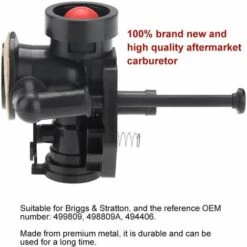 BARES Vergaser, Metallvergaser Mit Hardware-Installation Für Briggs & Stratton 499809 498809A 494406 -Motoren für Gartenwerkzeug Verkäufe 63882526 4