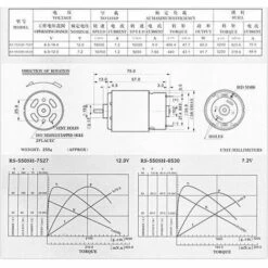 THSINDE 12 Zähne Elektrogetriebemotor R550 -18V -Motoren für Gartenwerkzeug Verkäufe 64847360 3