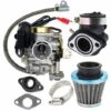 DONTODENT Vergaser Passend Für Gy6 50 Cc 49 Cc 4-Takt Scooter Taotao Motor 18 Mm Vergaser Ansaugkrümmer Luftfilter, Silber 2 DONTODENT Vergaser Passend Für Gy6 50 Cc 49 Cc 4-Takt Scooter Taotao Motor 18 Mm Vergaser Ansaugkrümmer Luftfilter, Silber -Motoren für Gartenwerkzeug Verkäufe 65727803 1