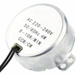 BEARSU Elektrischer Mikrowellen-Synchronmotor, Passender Tischmotor, Ersatz-Plattenspieler, Runder Synchronmotor, 4 W, CW/CCW, 220–240 V (8–10 U/min) -Motoren für Gartenwerkzeug Verkäufe 66404555 5