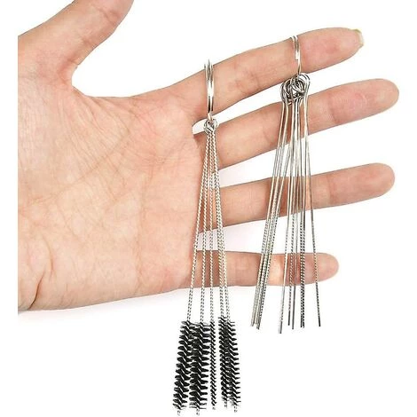 Vergaserdüsen-Reinigungsset - 13 Reinigungsstäbe, 10 Nadeln + 5 Nylonbürsten - Für Motorrad, Quad, Moped-thsinde 6 Vergaserdüsen-Reinigungsset - 13 Reinigungsstäbe, 10 Nadeln + 5 Nylonbürsten - Für Motorrad, Quad, Moped-thsinde – Bild 4