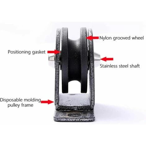 LTS FAFA Schallgedämmte Drehbare Rollenführung Mit Feststehender 300-kg-Rolle 5 LTS FAFA Schallgedämmte Drehbare Rollenführung Mit Feststehender 300-kg-Rolle – Bild 3