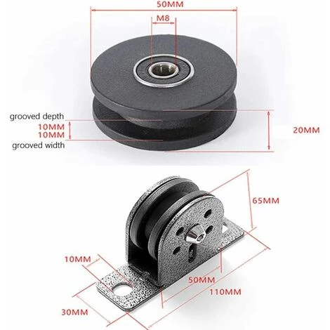 LTS FAFA Schallgedämmte Drehbare Rollenführung Mit Feststehender 300-kg-Rolle 6 LTS FAFA Schallgedämmte Drehbare Rollenführung Mit Feststehender 300-kg-Rolle – Bild 4