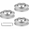 DECKON Zahnriemenscheibe, 3-teilige Aluminium-Zahnriemenscheibe, Geeignet F��r 3D-Drucker, Zahnriemenscheiben Mit 60 Z?hnen Haben Eine Anti-Backlash-Funktion Und Zahnriemenscheiben Haben 2 Sechskantschl��ssel -Motoren für Gartenwerkzeug Verkäufe 66980485 1