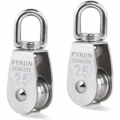 DECKON Seilrolle, Heberolle, M25 Einzelrolle Aus Edelstahl 304, 2 St��ck