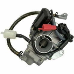 DECKON Vergaser Passend F��r GY6 50CC 49CC 4-Takt Scooter Motor 18mm Carb Ansaugkr��mmer Luftfilter, Modell: Silber 17 -Motoren für Gartenwerkzeug Verkäufe 66987273 5