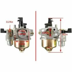 SOEKAVIA Vergaser Carb Fit Für Honda GX160 GX168F GX200 5.5PS 6.5PS + Kraftstoffleitungsdichtung Motor,Modell:Silber -Motoren für Gartenwerkzeug Verkäufe 67206790 5