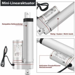 Hengda 1500N Linearantrieb Linearmotor Linear Actuator Verstellantrieb Türöffner Linearmotor 12V DC 5,7mm/s (400mm) -Motoren für Gartenwerkzeug Verkäufe 67293374 3