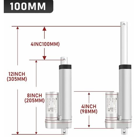 Randaco 1500N Linearantrieb Linearmotor Linear Actuator Verstellantrieb Türöffner Linearmotor 12V DC 5,7mm/s (100mm) 4 Randaco 1500N Linearantrieb Linearmotor Linear Actuator Verstellantrieb Türöffner Linearmotor 12V DC 5,7mm/s (100mm) – Bild 2