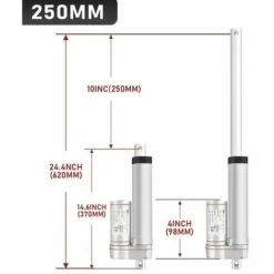 TolleTour 1500N Linearantrieb Linearmotor Linear Actuator Verstellantrieb Türöffner Linearmotor 12V DC 5,7mm/s (250mm) -Motoren für Gartenwerkzeug Verkäufe 67375844 2
