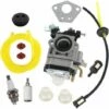 ECHOO Vergaser-Kit Für CG430 520 40-5 44-5, Freischneider Motor TL43 TL52 Zündkerzen-Kraftstofffilter