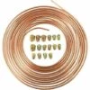 ECHOO Betterlife 25 Fuß Bremsschlauchtrommel – Kupfer-Nickel – Mit 3/16 Zoll Außendurchmesser, Anti-Rost-Schlauch -Motoren für Gartenwerkzeug Verkäufe 67934725 1