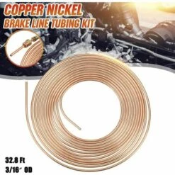 ECHOO Betterlife 25 Fuß Bremsschlauchtrommel – Kupfer-Nickel – Mit 3/16 Zoll Außendurchmesser, Anti-Rost-Schlauch -Motoren für Gartenwerkzeug Verkäufe 67934725 5