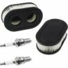 MONLY Luftfilter Für Briggs & Stratton 798452 Und 5432 Motorteile Rasenmäher Luftfilter 593260 Mit 2 Zündkerzen 2 MONLY Luftfilter Für Briggs & Stratton 798452 Und 5432 Motorteile Rasenmäher Luftfilter 593260 Mit 2 Zündkerzen -Motoren für Gartenwerkzeug Verkäufe 68294410 1