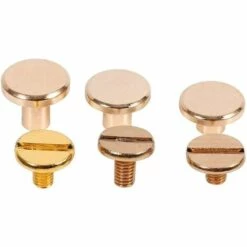 MONLY Knöpfe Aus Massivem Messing, Nagelschrauben, Clamshell-Nieten, Zum Anschrauben, Ledernieten Für Riemennägel, 5 Mm, 6,5 Mm, 8 Mm (8 Mm) -Motoren für Gartenwerkzeug Verkäufe 68295702 5