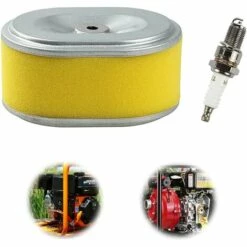 THSINDE Ersatz-Staubsauger-Luftfilter Mit Zündkerzen-Luftfilter Für Rasenmähermotoren Für Honda GX140 GX160 GX200 5HP 5,5HP 6,5HP Generator-Wasserpumpe