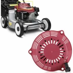 THSINDE Recoil Starter Starter Rückspulgriff Für Honda GCV135 GCV160 EN2000 Motor Rasenmäher Generator Manueller Zugstarter Rot