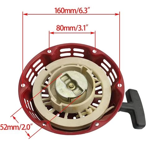 JUNJUN Recoil Pull Starter Ersatz Für 168F 170F Pit Bike ATV Quad Moped Scooter Bikes Gasmäher Teile 4 JUNJUN Recoil Pull Starter Ersatz Für 168F 170F Pit Bike ATV Quad Moped Scooter Bikes Gasmäher Teile – Bild 2