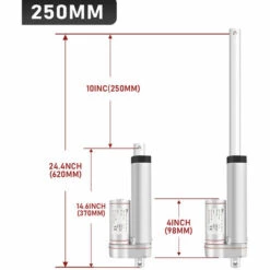 SWANEW 1500N Linearantrieb Linearmotor Linear Actuator Verstellantrieb Türöffner Linearmotor 12V DC 5,7mm/s (250mm) -Motoren für Gartenwerkzeug Verkäufe 68925705 2