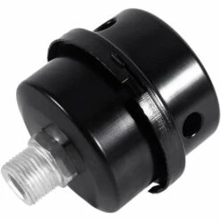 TINOR 2 Stück Luftkompressor-Schalldämpferfilter, 3/8 "16 Mm Außengewinde, Metallgehäuse, Luftkompressor-Schalldämpferfilter, Metall-Einlassfilter-Schalldämpfer Für Luftkompressorkessel（16mm）