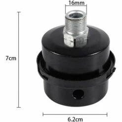 TINOR 2 Stück Luftkompressor-Schalldämpferfilter, 3/8 "16 Mm Außengewinde, Metallgehäuse, Luftkompressor-Schalldämpferfilter, Metall-Einlassfilter-Schalldämpfer Für Luftkompressorkessel(16mm) 8 TINOR 2 Stück Luftkompressor-Schalldämpferfilter, 3/8 "16 Mm Außengewinde, Metallgehäuse, Luftkompressor-Schalldämpferfilter, Metall-Einlassfilter-Schalldämpfer Für Luftkompressorkessel(16mm) -Motoren für Gartenwerkzeug Verkäufe 69372866 3